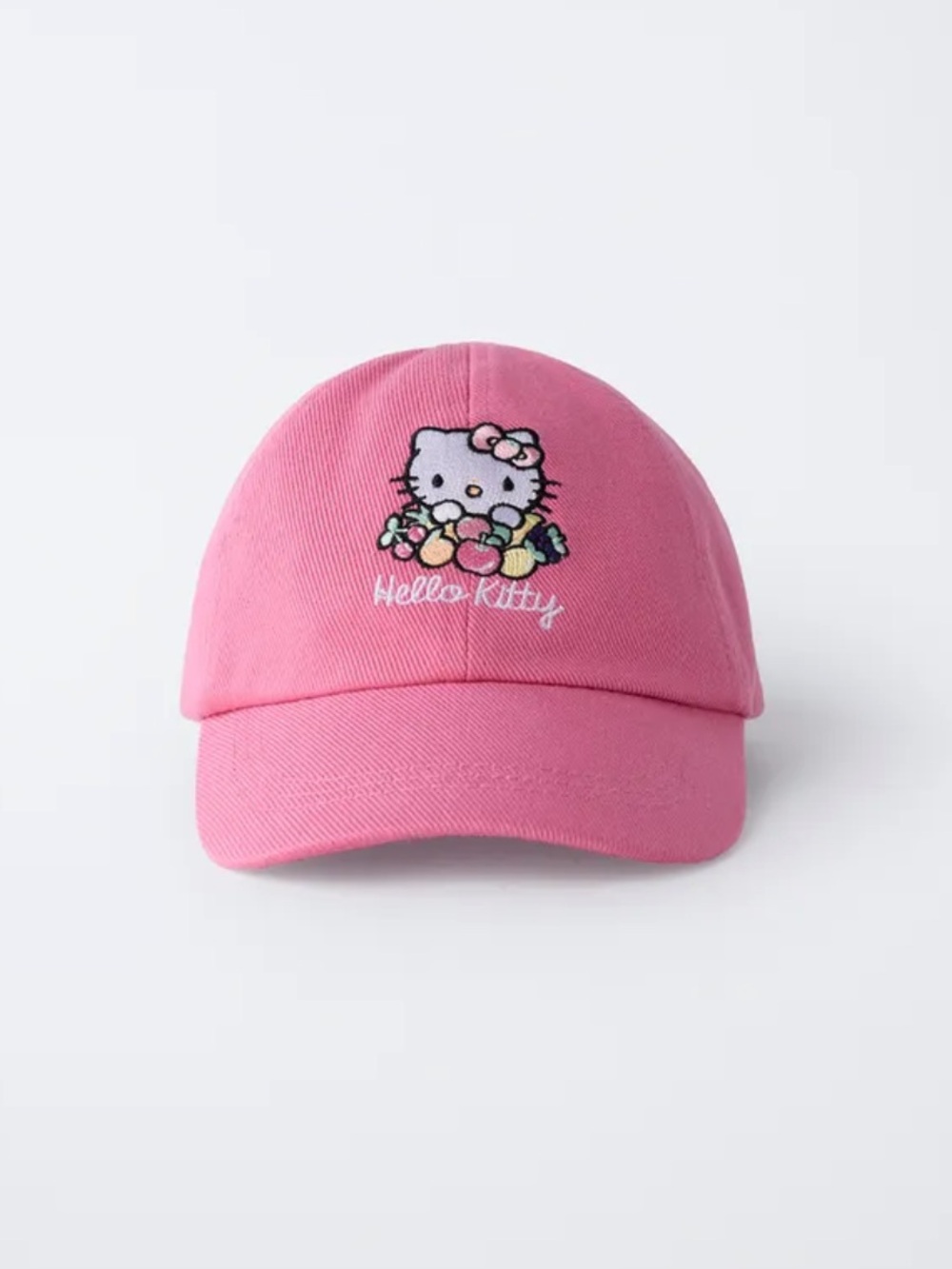 NWT Zara Pink Hello Kitty Embroidered Baseball Cap